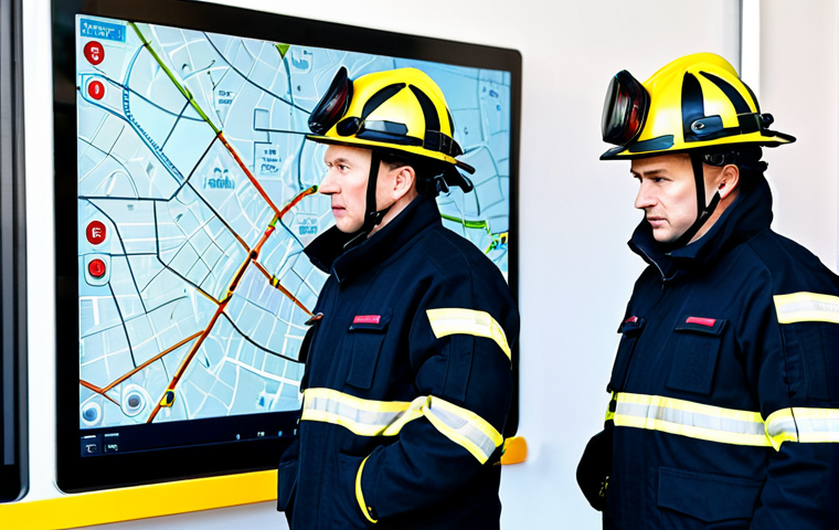 **

A modern, brightly lit fire station in Moscow, Russia.  Fully equipped fire trucks are visible.  A team of firefighters (fully clothed in appropriate protective gear) are gathered, reviewing a digital map of the city displayed on a large screen.  Focus on the professionalism and preparedness.  safe for work, appropriate content, fully clothed, professional, perfect anatomy, natural proportions. Include the Cyrillic alphabet on signage within the scene.

**