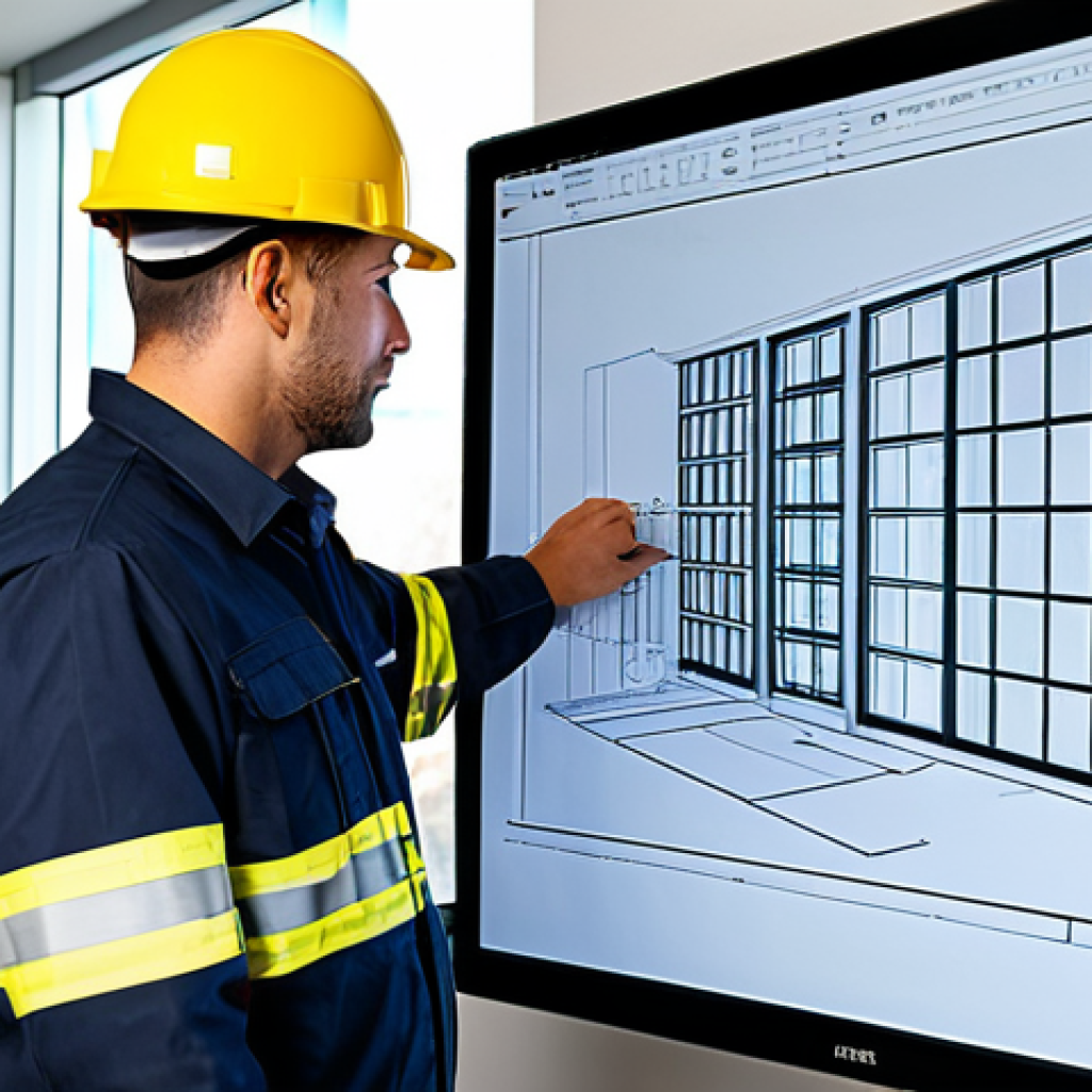 **

"A professional fire safety engineer in appropriate work attire, reviewing building plans on a large computer screen displaying fire safety simulation software. Modern office environment with visible building blueprints. Safe for work, appropriate content, fully clothed, professional, perfect anatomy, natural proportions, high quality."

**