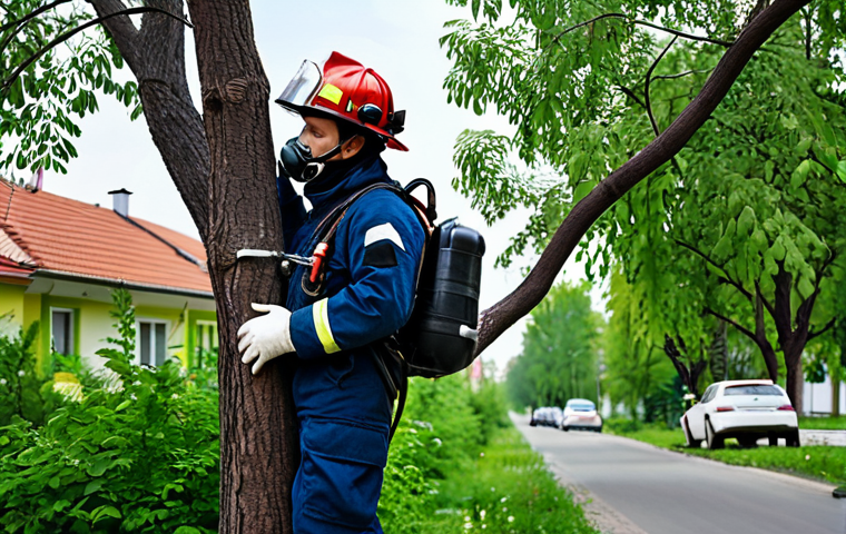 화재안전관리 직무에서 자주 발생하는 문제 해결 - **Prompt:** A professional female engineer in a modern, well-lit factory setting, wearing a clean bl...