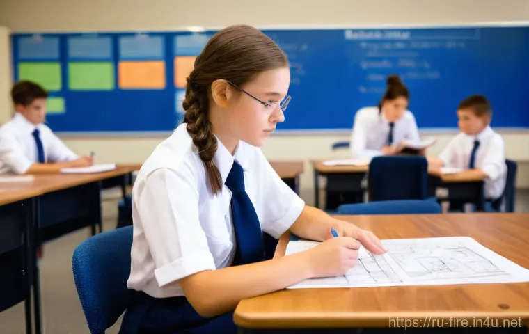 화재안전관리기술자의 경력 개발 로드맵 - **Prompt 1: The Aspiring Fire Safety Professional**
A young, determined Russian female student i...