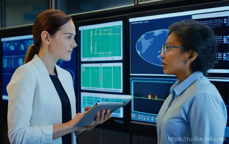 화재안전관리 직무와 관련된 멘토링 사례 - **Prompt 1: Modern Mentorship in Fire Safety Control Room**
A highly detailed, realistic image o...