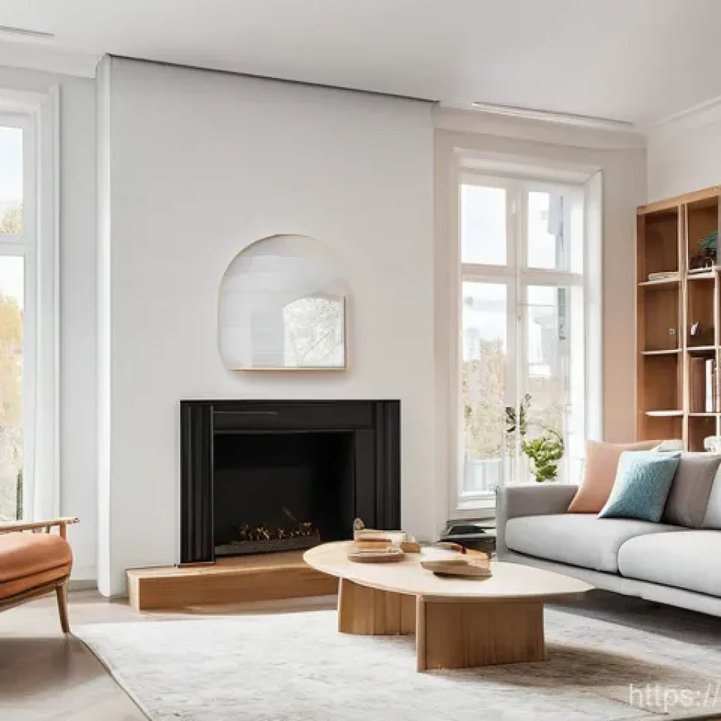 화재안전관리 실무에서 유용한 도구 및 장비 - **Prompt:** A cozy and bright modern Russian apartment living room. A young family, including parent...