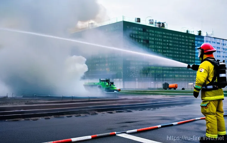 화재안전관리 실무와 관련된 최신 기술 - **Prompt:** A serene and modern Russian smart home interior, showcasing a young family (a mother, fa...