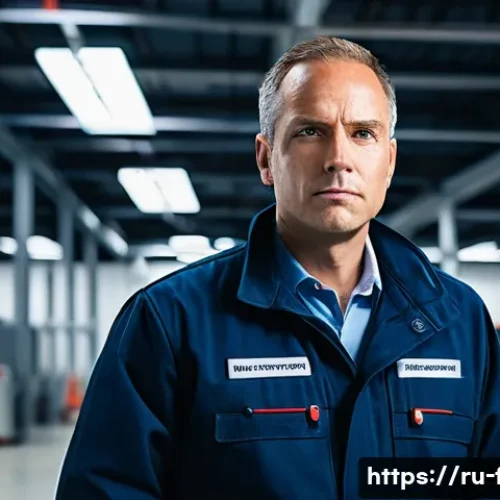 화재안전관리기술자 이직 성공 사례 - **Prompt: "A male fire safety engineer in his late 40s, wearing a clean, professional dark blue unif...